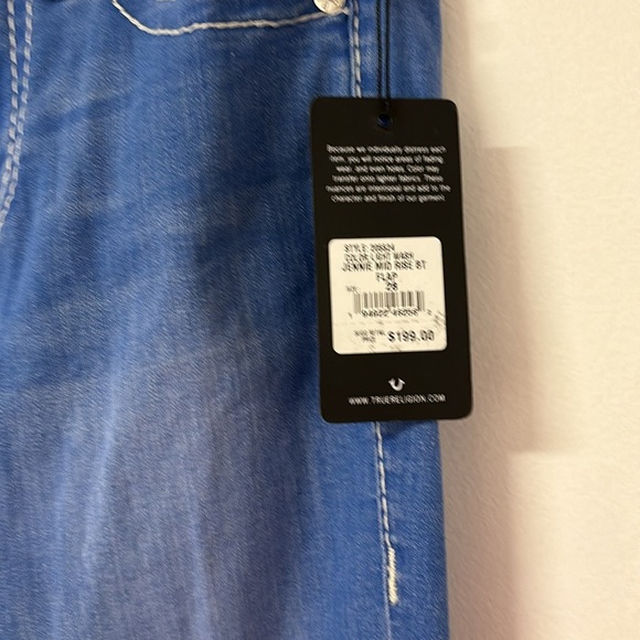 NWT True Religion Jennie Mid-Rise - Picture 3 of 7
